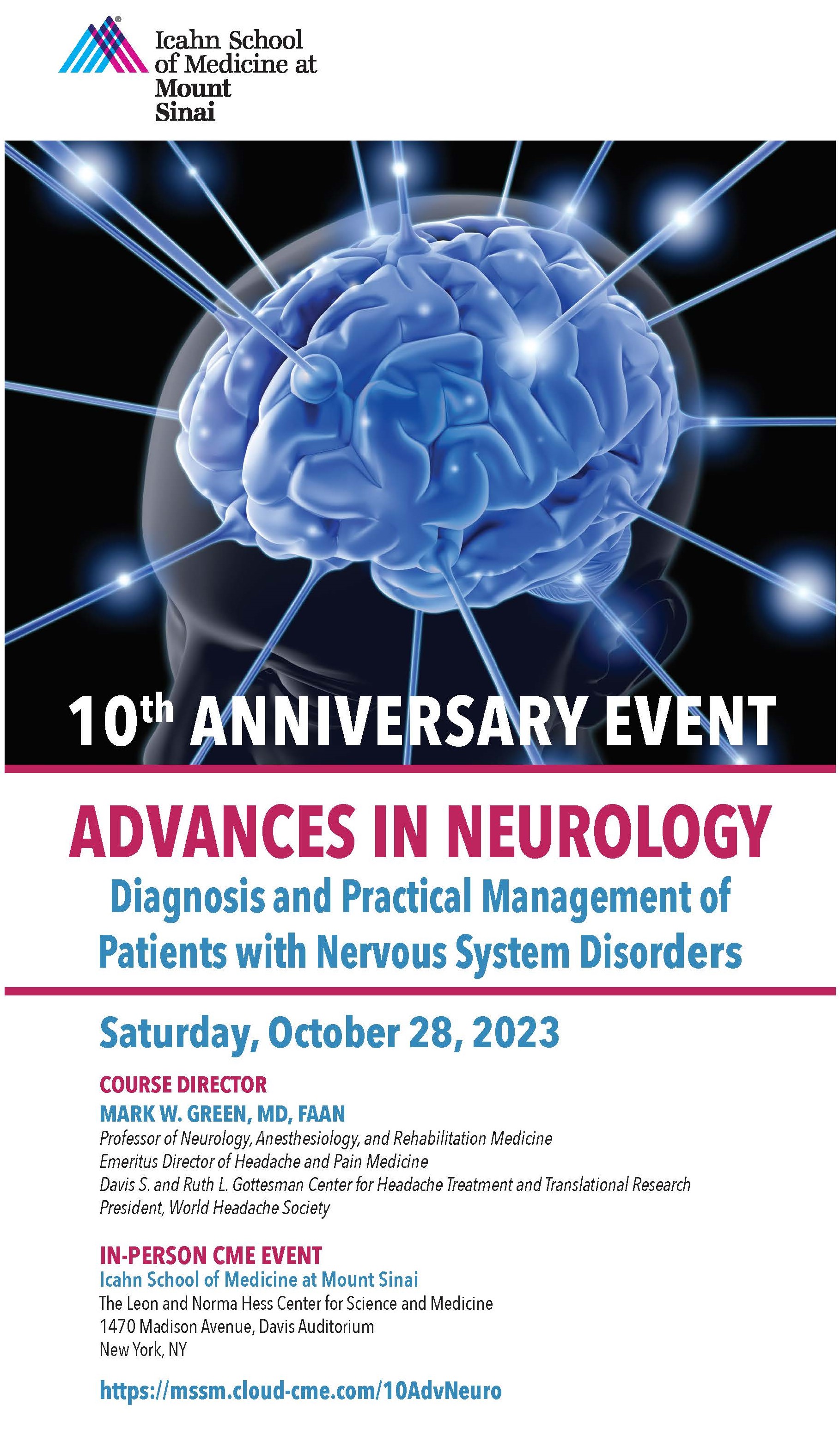 10th Annual Advances in Neurology: Diagnosis and Practical Management of Patients with Nervous System Disorders Banner